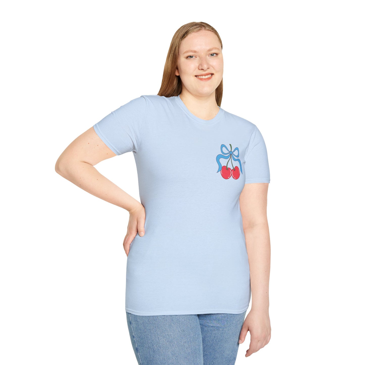 Patriotic Cherry T-Shirt — USA 1776 Fourth of July Graphic Tee