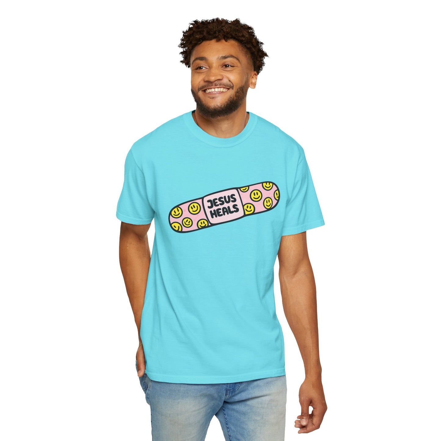 Jesus Heals Bandage T-Shirt — Christian Faith Graphic Tee