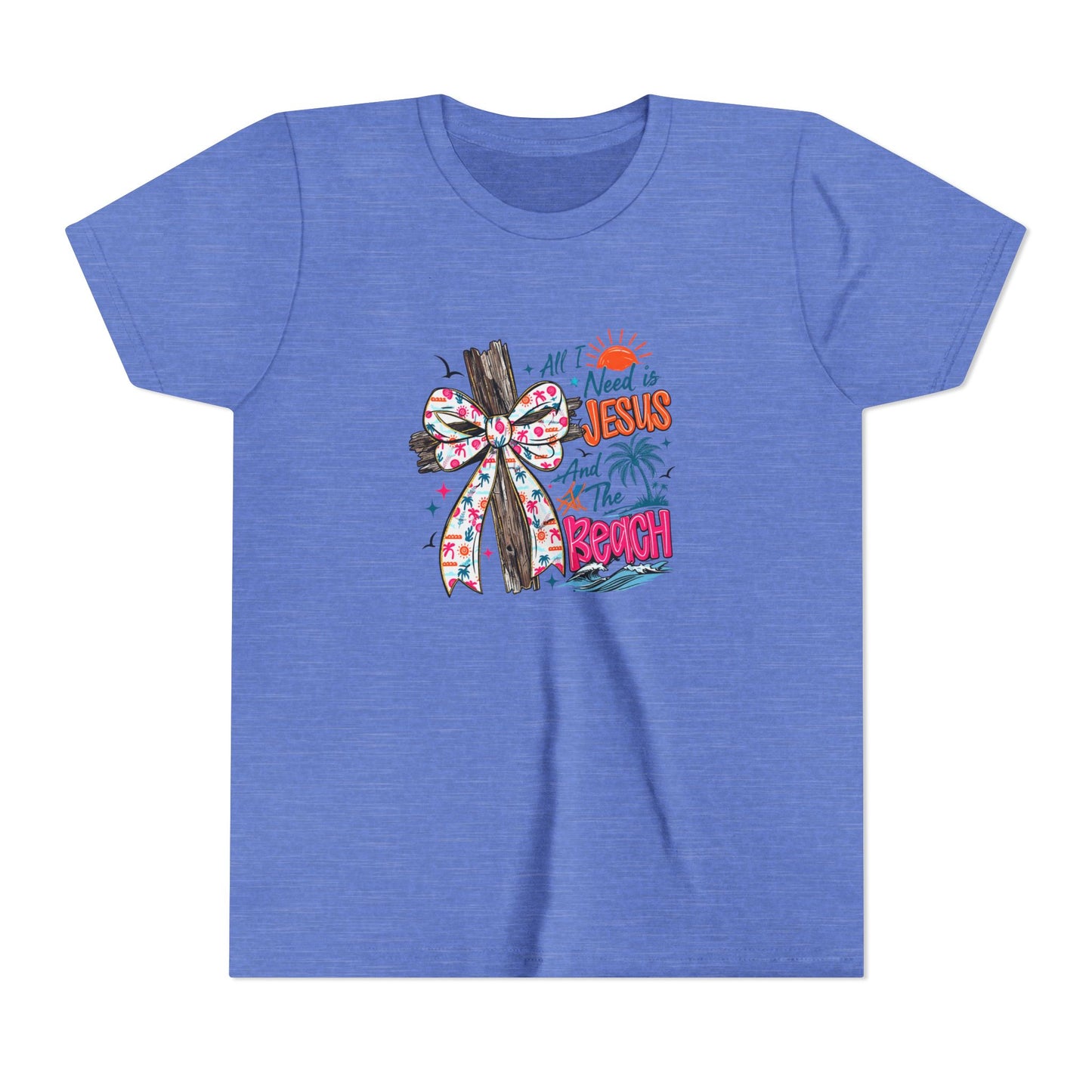 Youth Tee - All I Need is Jesus and the Beach Graphic Tee