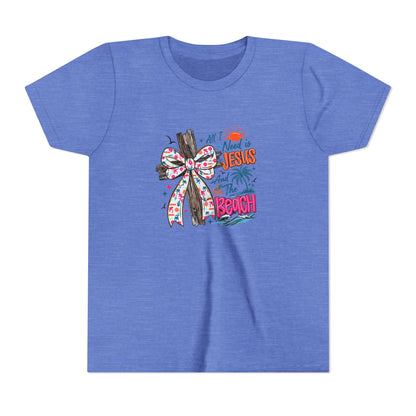 Youth Tee - All I Need is Jesus and the Beach Graphic Tee