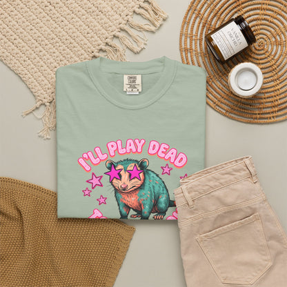 Funny Cat T-Shirt — "I'll Play Dead to Avoid You" Cute Sarcastic Graphic Tee