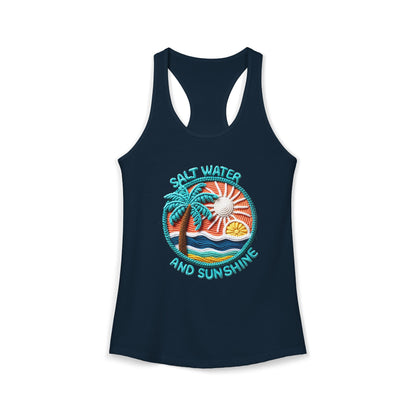 Salt water & sunshine Racerback Tank
