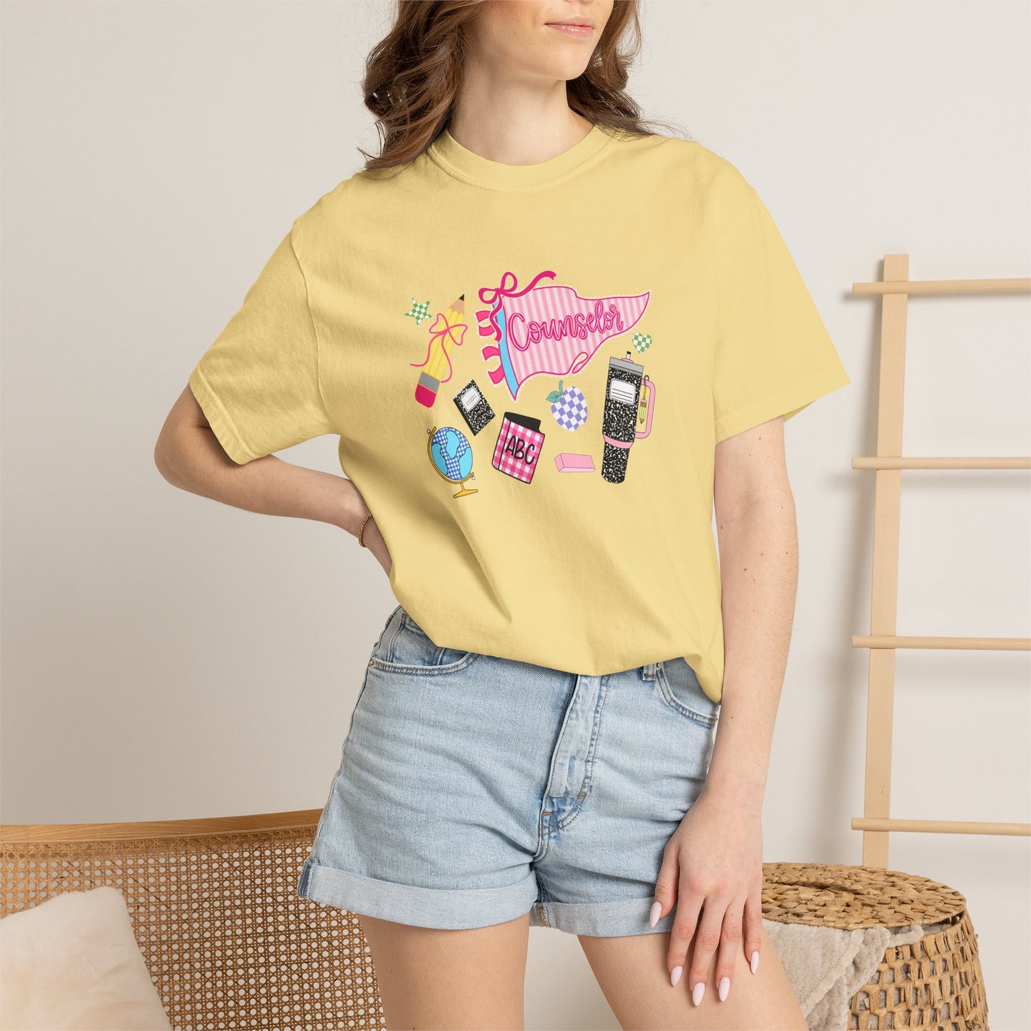 Retro Teen Essentials Graphic T-Shirt — 'Cassette' Collage Design