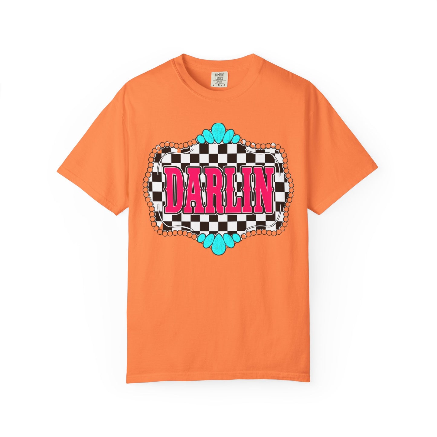 Darlin' Checkerboard Graphic T-Shirt