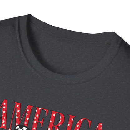 America Cherry Graphic T-Shirt – Patriotic Stars & Stripes Fourth of July Tee