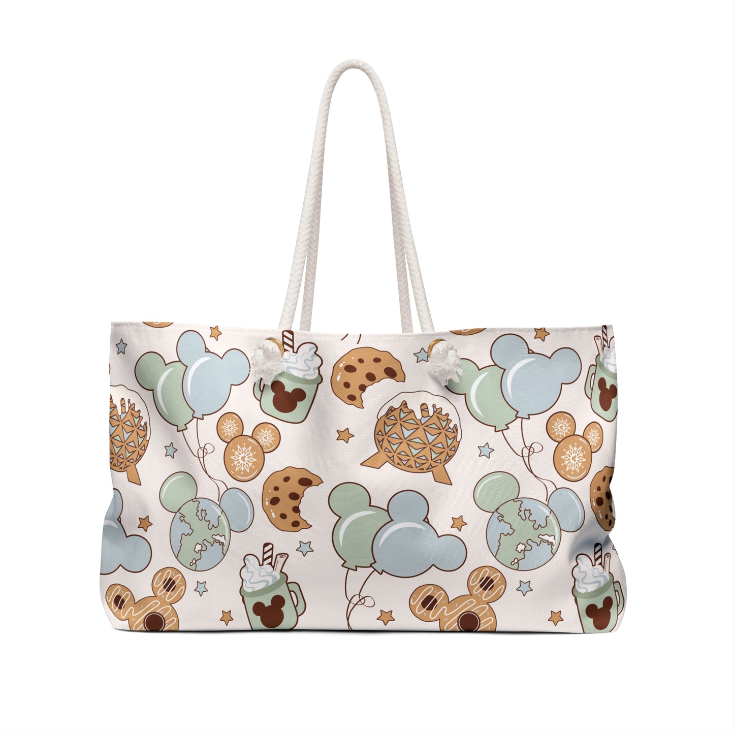 Disney Snacks Pattern Weekender Bag – Cute Parks-Inspired Travel Tote