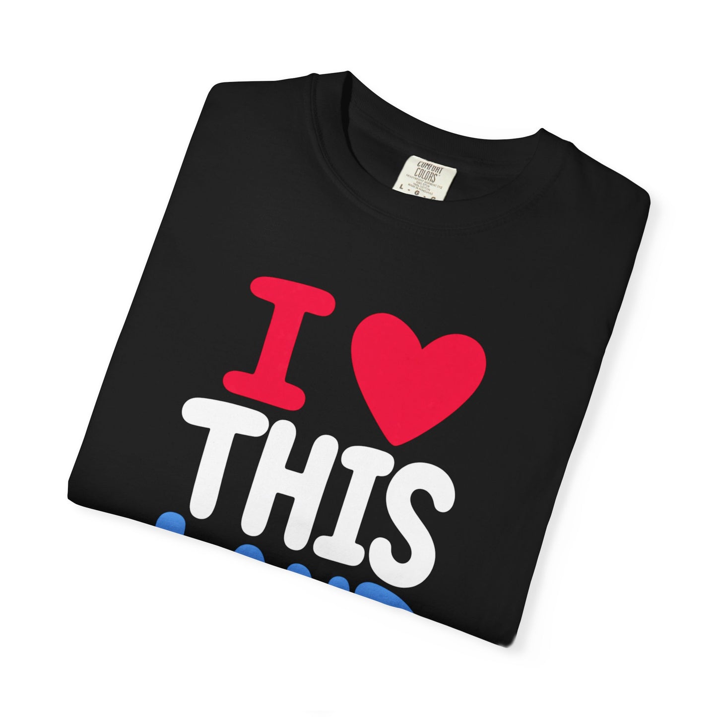 I  LAND Graphic T-Shirt – Cute Red Heart Travel Tee