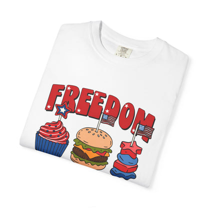 Freedom T-Shirt — "Freedom Tastes So Good" 4th of July BBQ Patriotic Graphic Tee