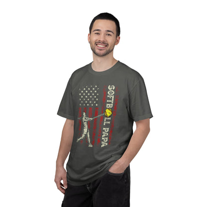 Softball Vintage Flag T-Shirt