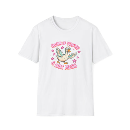 Honk If You’re A Hot Mess T-Shirt — Cute Vintage Dove Graphic Tee