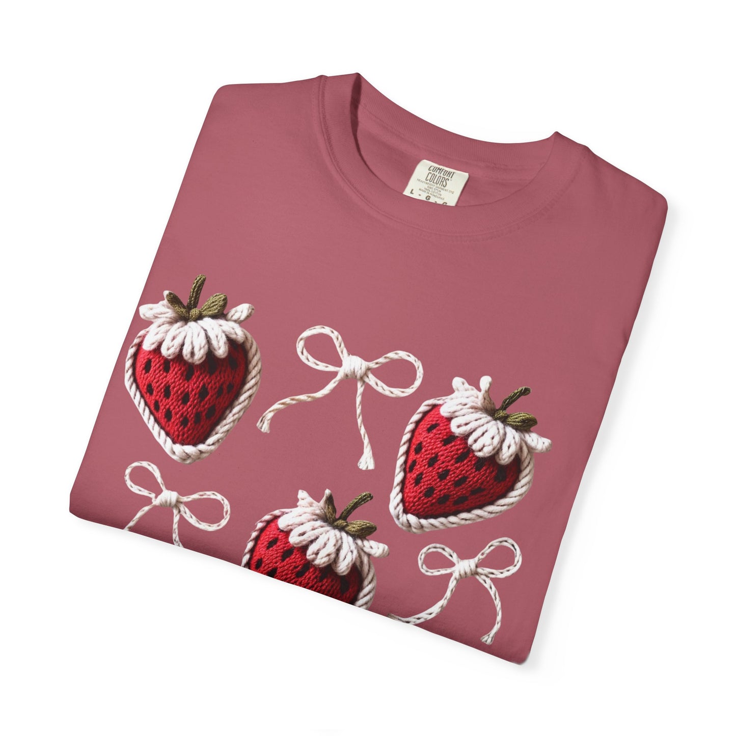 Crochet Strawberries and Bows T-shirt