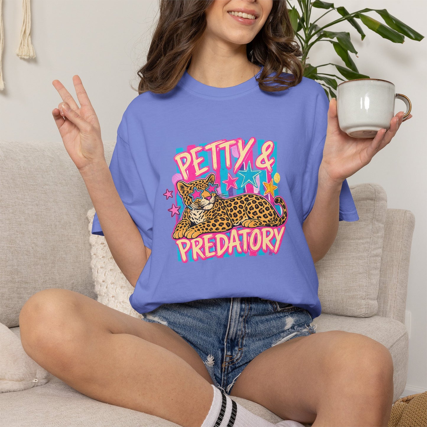 Petty & Predatory Leopard Graphic T-Shirt