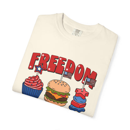 Freedom T-Shirt — "Freedom Tastes So Good" 4th of July BBQ Patriotic Graphic Tee