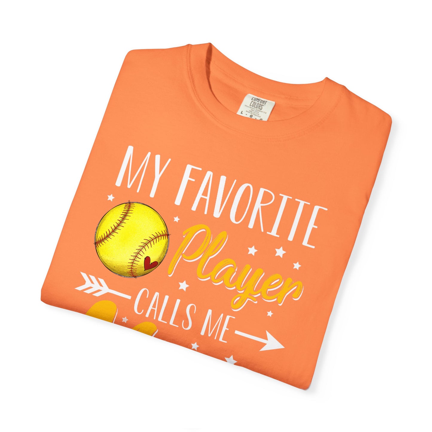 Softball Mom T-Shirt – “My Favorite Player Calls Me Mom” Graphic Tee