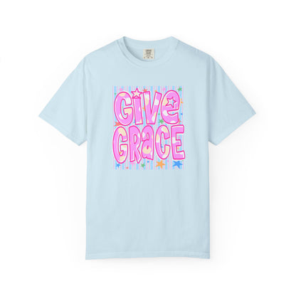 Give Grace T-Shirt — Pastel Retro Graphic Tee