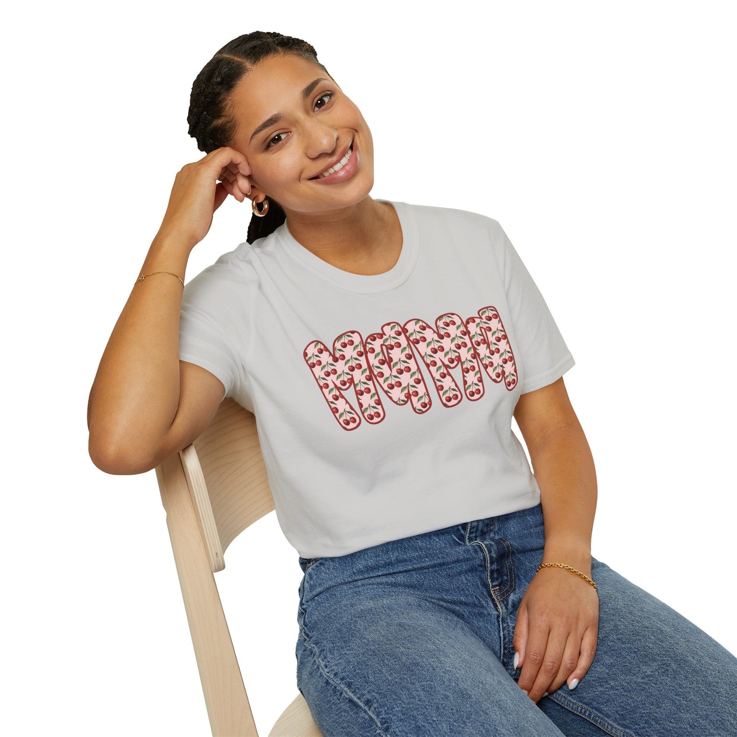 Mama Floral Band T-Shirt — Cute Mom Shirt with Pink Flower Pattern