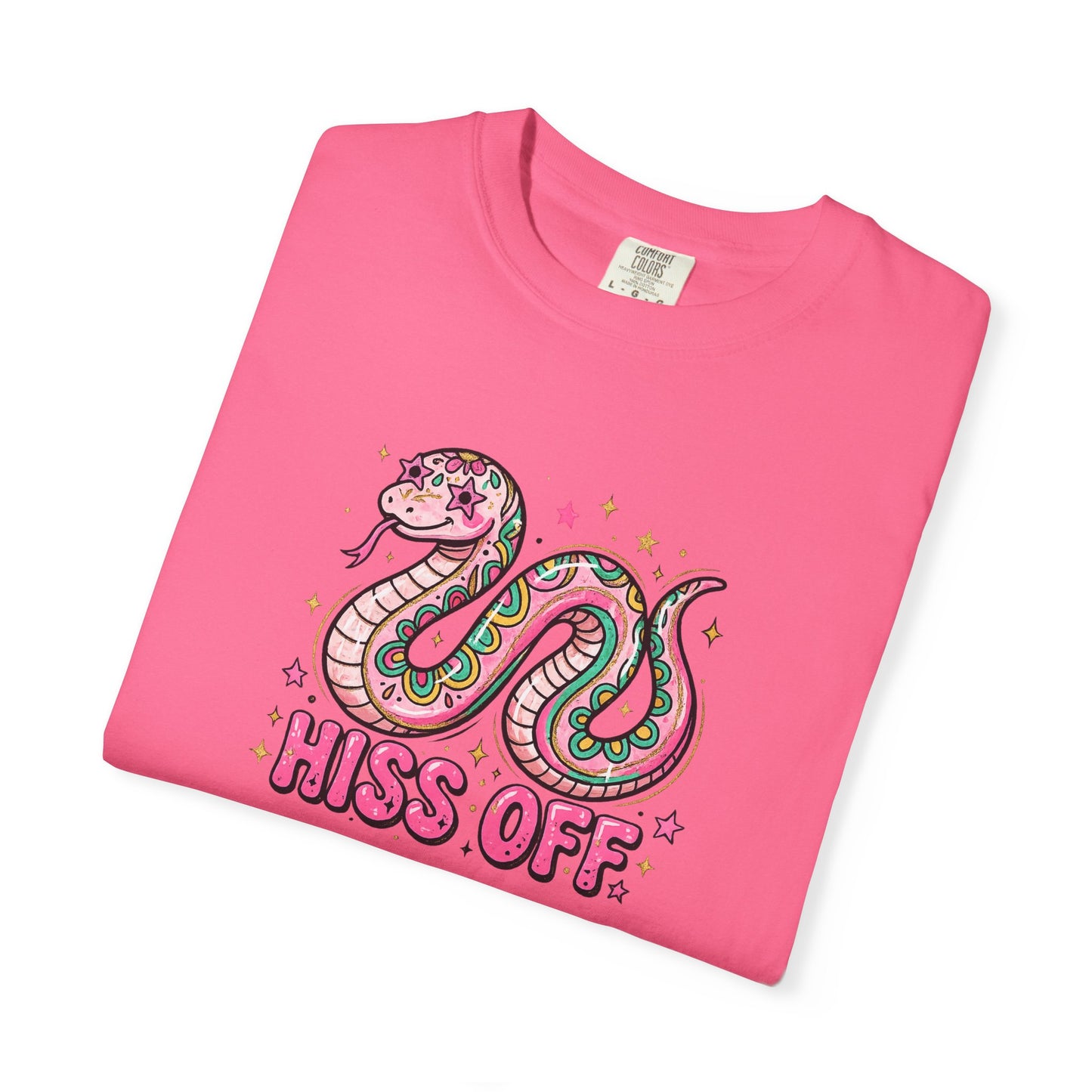 Snake "Hiss Off" Graphic T-Shirt — Retro Cute Reptile Tee