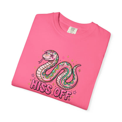 Snake "Hiss Off" Graphic T-Shirt — Retro Cute Reptile Tee