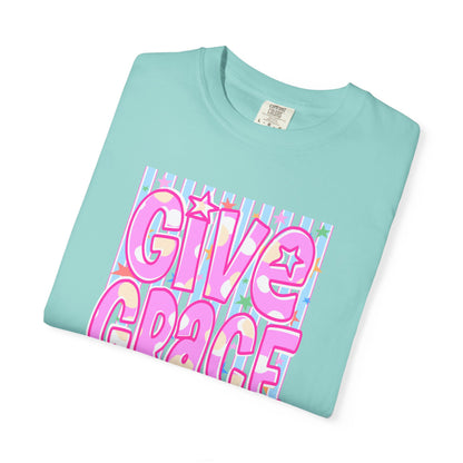 Give Grace T-Shirt — Pastel Retro Graphic Tee