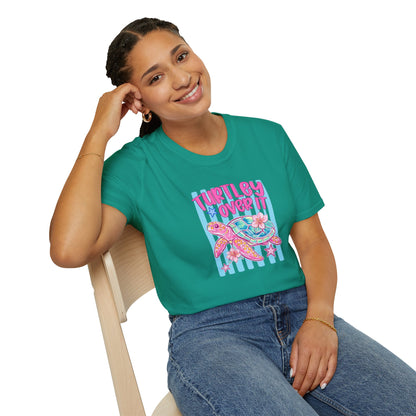 T-Shirt — "Turtley Loved It" Colorful Sea Turtle Graphic Tee