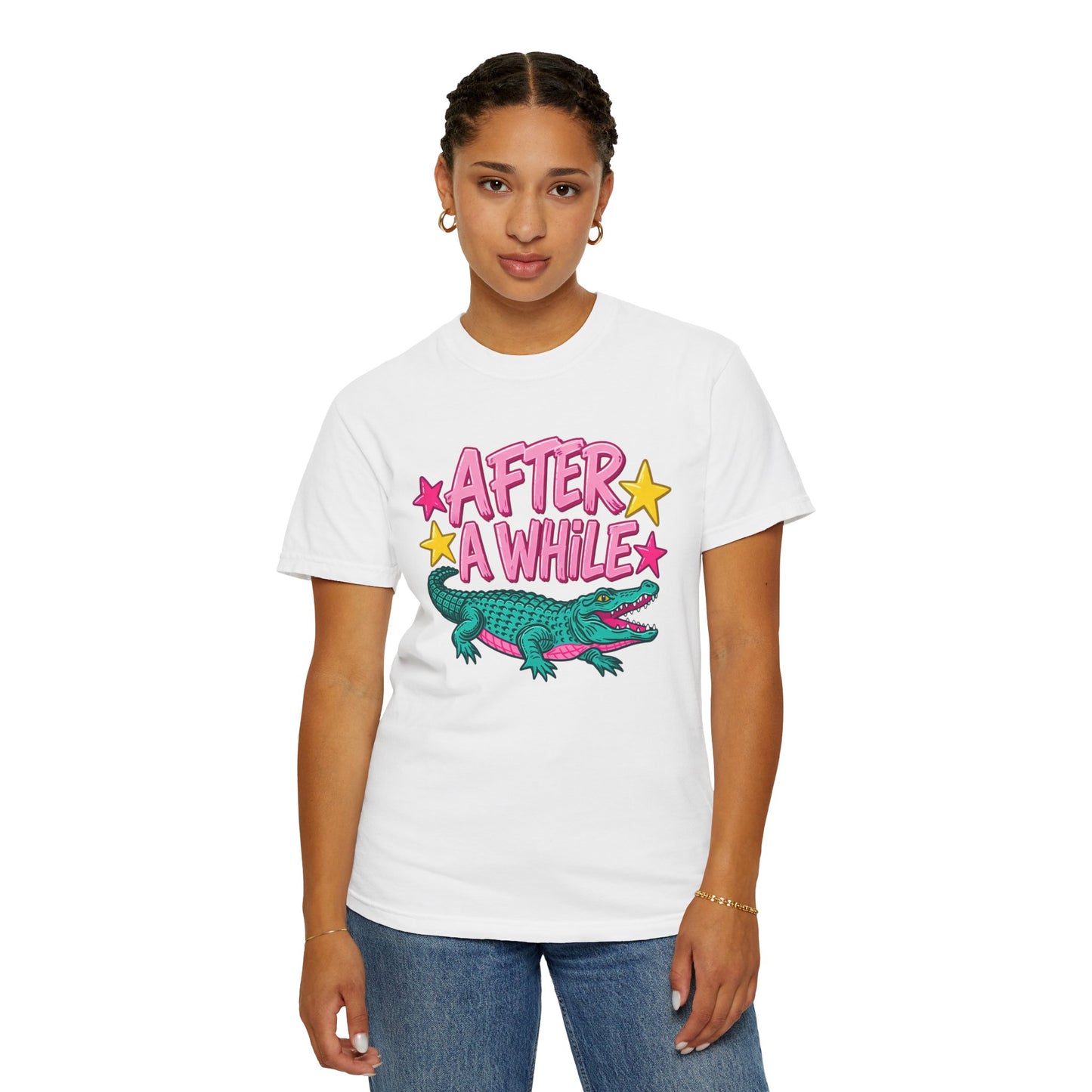After A While Alligator T-Shirt — Retro Cartoon Gator Graphic Tee