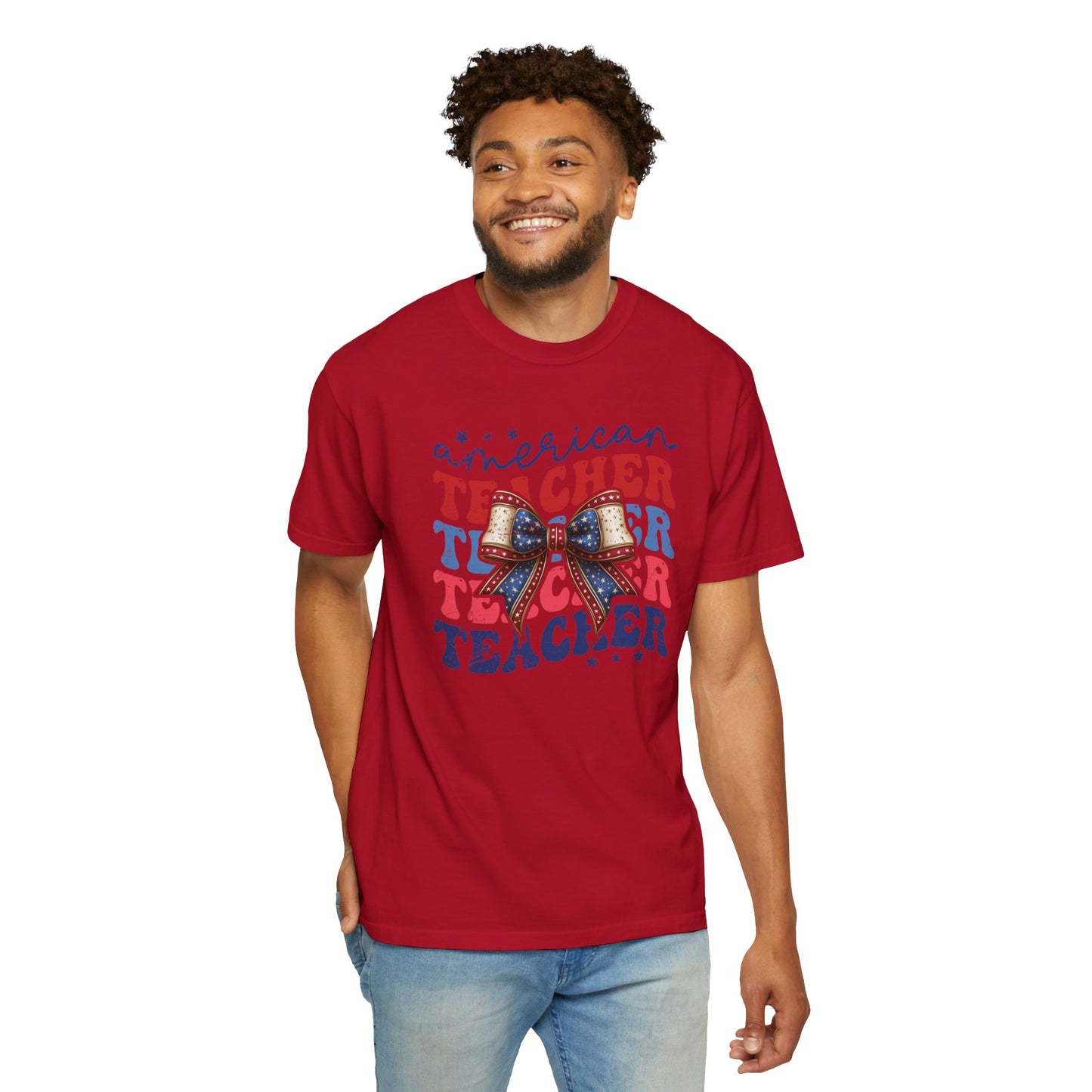 American Teacher Patriotic Graphic T-Shirt
