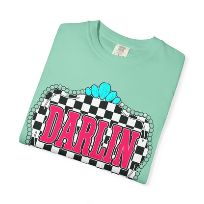 Darlin' Checkerboard Graphic T-Shirt