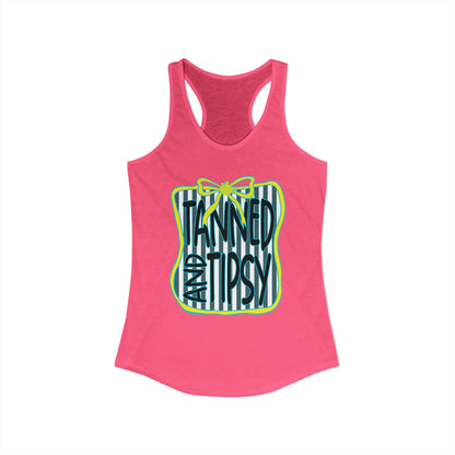 Tanned & Tipsy Racerback Tank