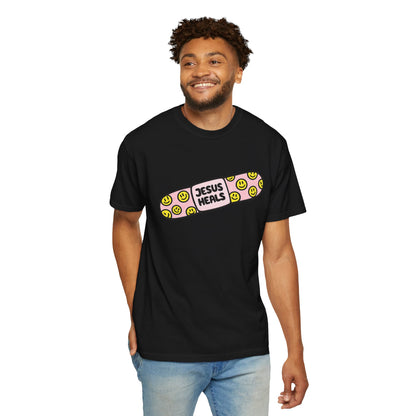 Jesus Heals Bandage T-Shirt — Christian Faith Graphic Tee