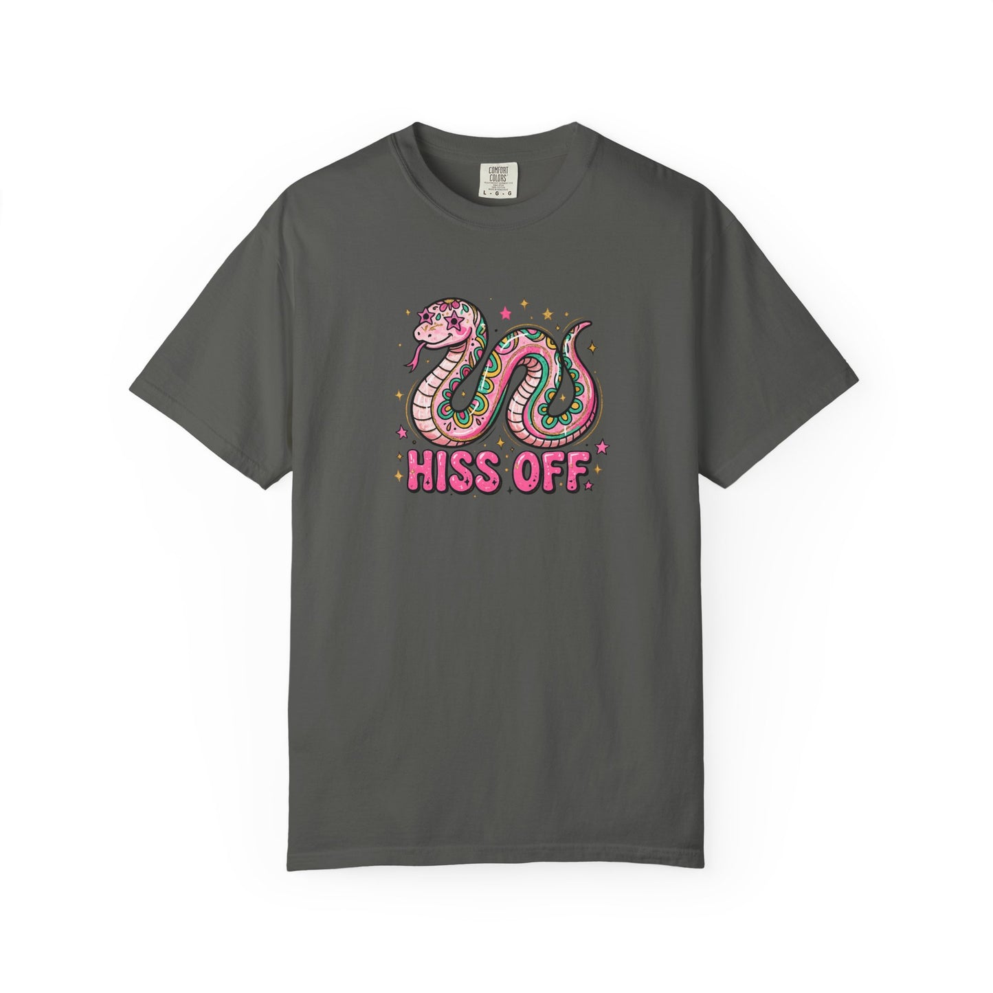 Snake "Hiss Off" Graphic T-Shirt — Retro Cute Reptile Tee