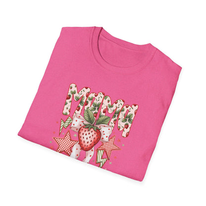 Strawberry Vibes T-Shirt — Retro Stars & Heart Graphic