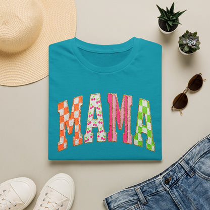 Mama Floral Patchwork T-Shirt