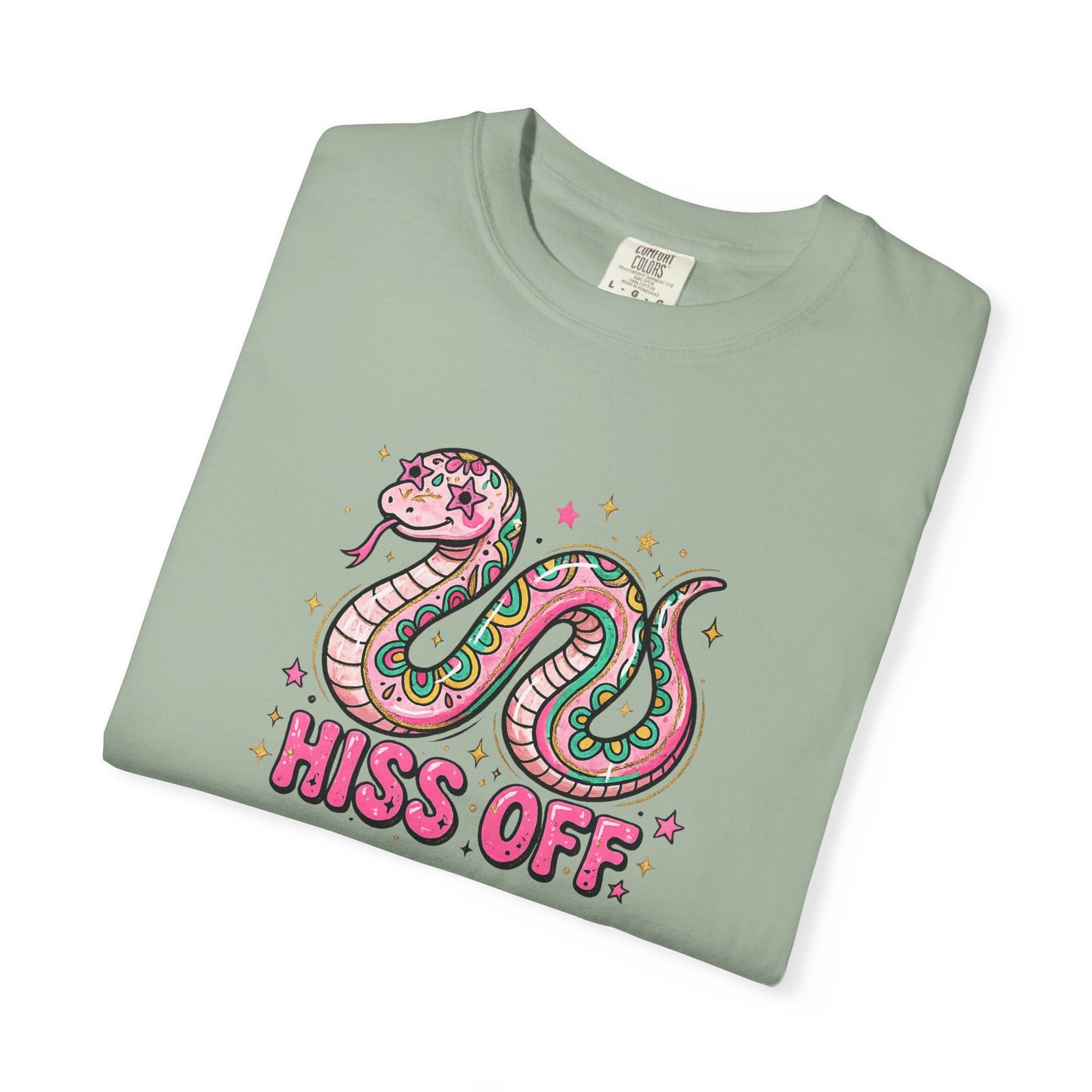 Snake "Hiss Off" Graphic T-Shirt — Retro Cute Reptile Tee