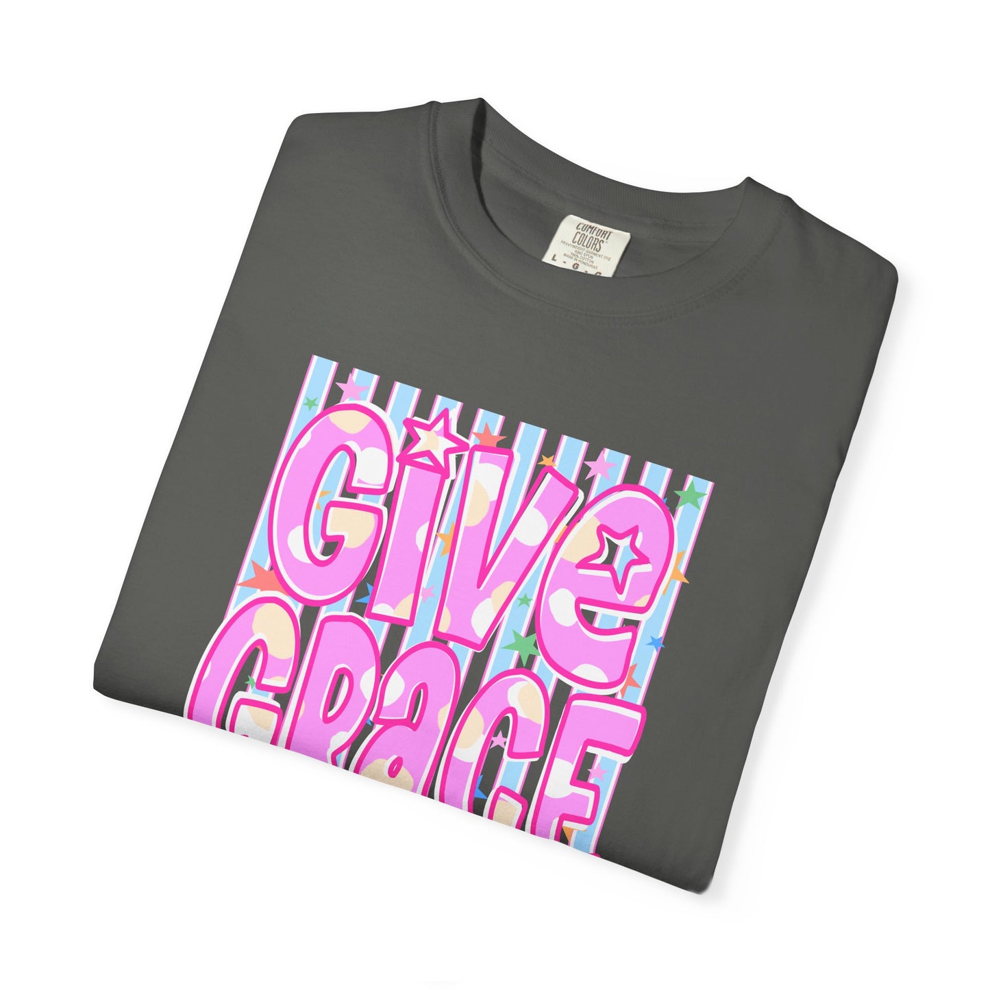 Give Grace T-Shirt — Pastel Retro Graphic Tee