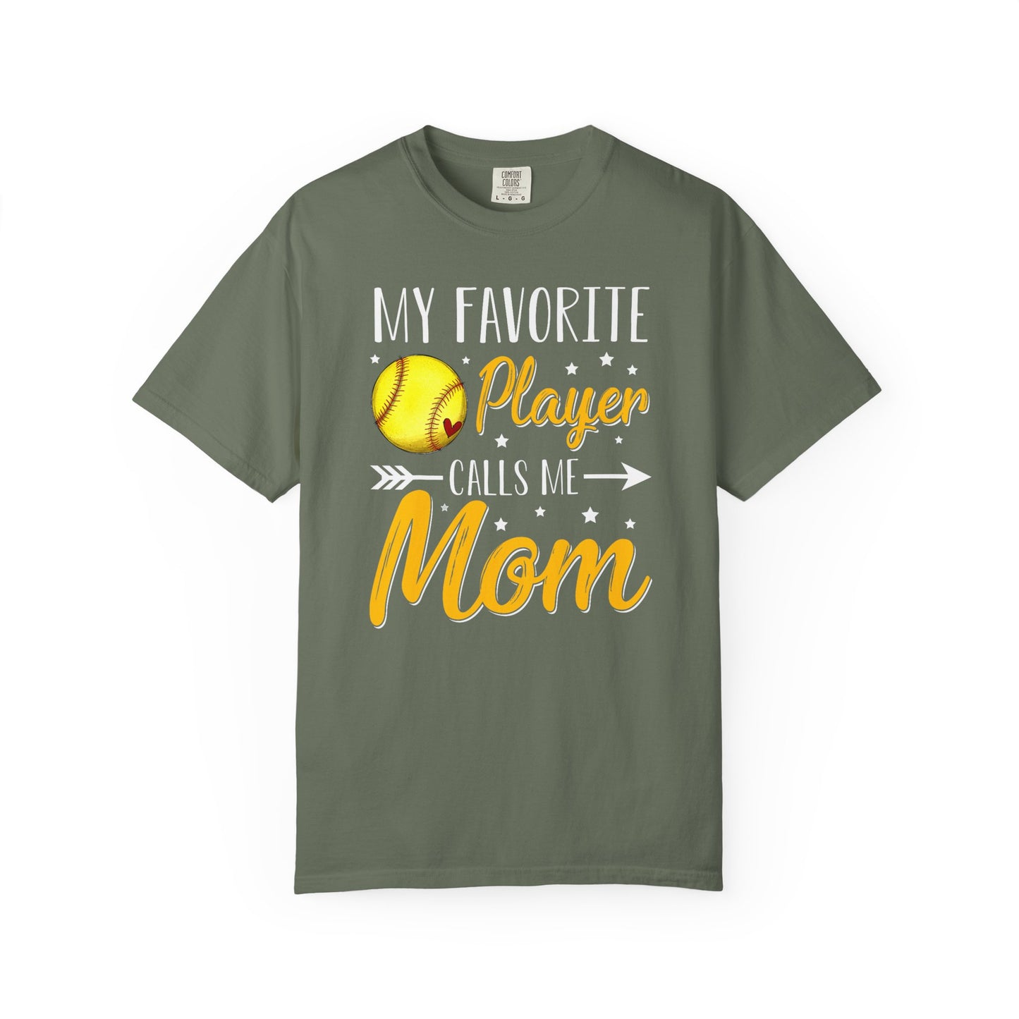 Softball Mom T-Shirt – “My Favorite Player Calls Me Mom” Graphic Tee