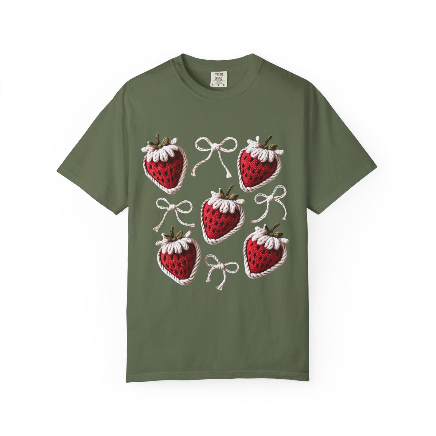 Crochet Strawberries and Bows T-shirt