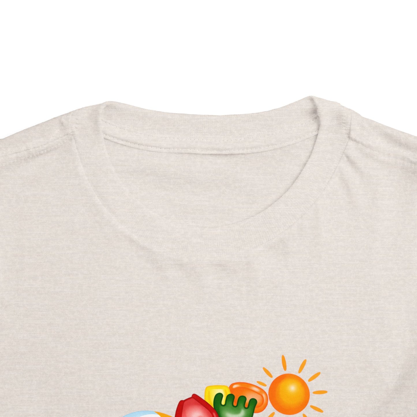 Toddler Tee — Colorful Beach Crab & Sand Pail Summer Shirt