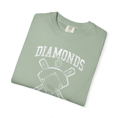 Baseball Diamonds Are A Girl's Best Friend T-Shirt – Women's Soft Vintage Baseball Tee
