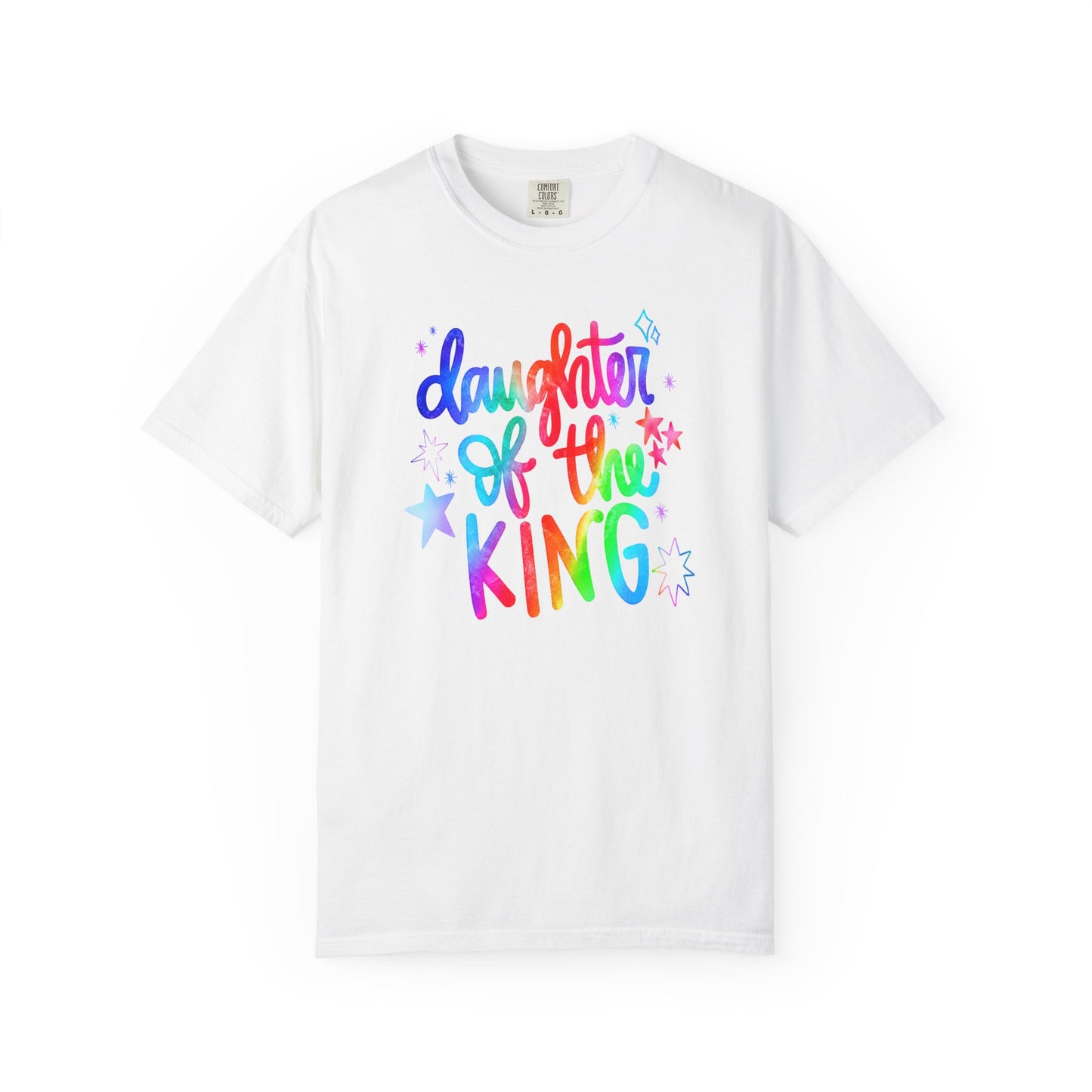 Daughter of the King T-Shirt — Colorful Faith Graphic Tee