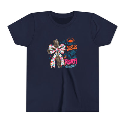Youth Tee - All I Need is Jesus and the Beach Graphic Tee