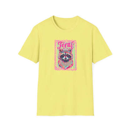 Feral Raccoon Gildan softstyle tshirt