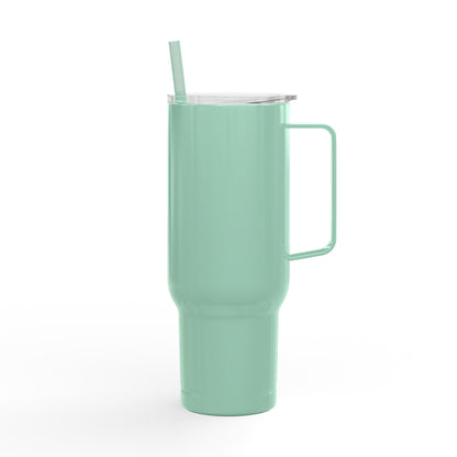 40oz Engraved Insulated Tumbler with Lid & Straw — Customizable Travel Mug