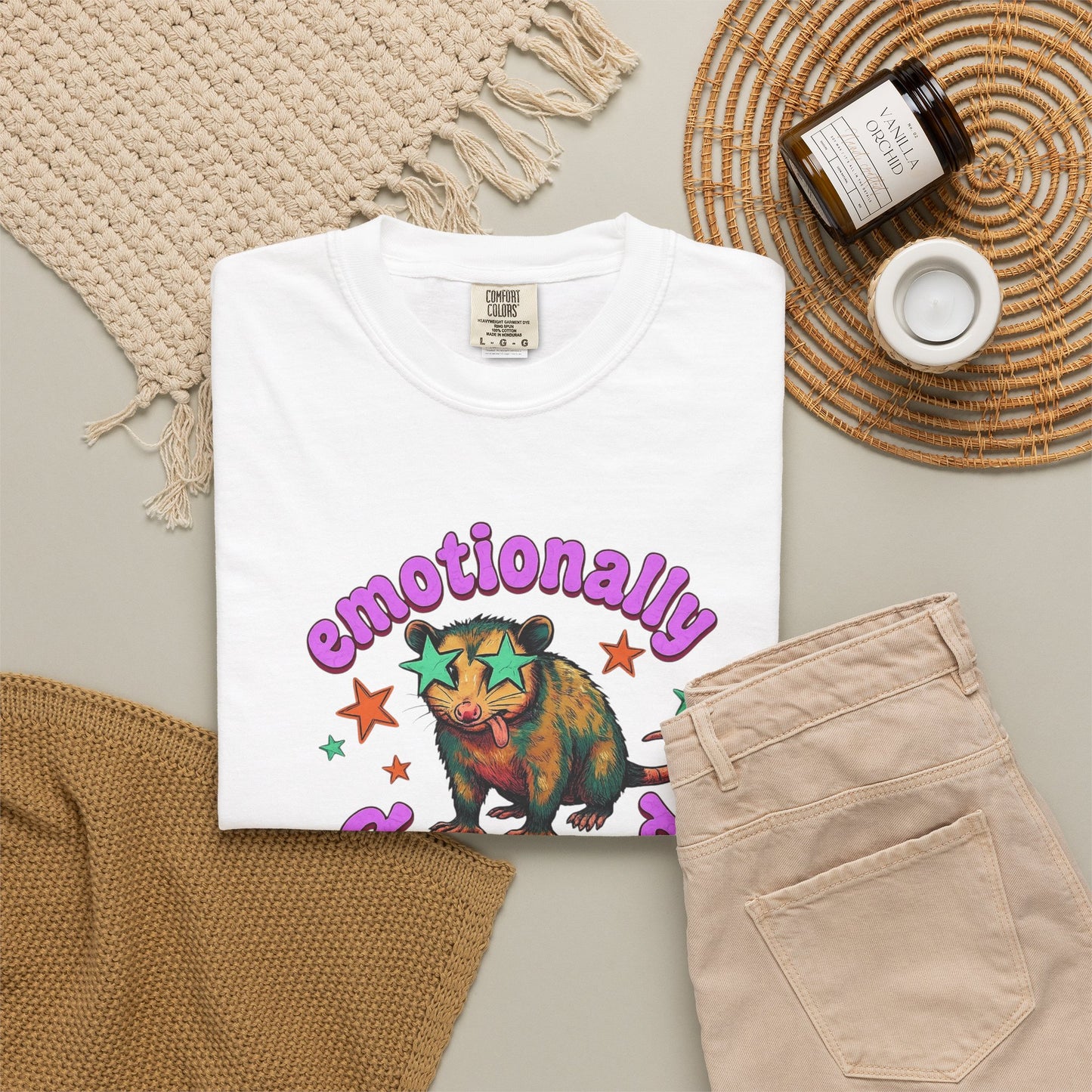 Emotionally Deceased T-Shirt — Vintage Cat Graphic Tee