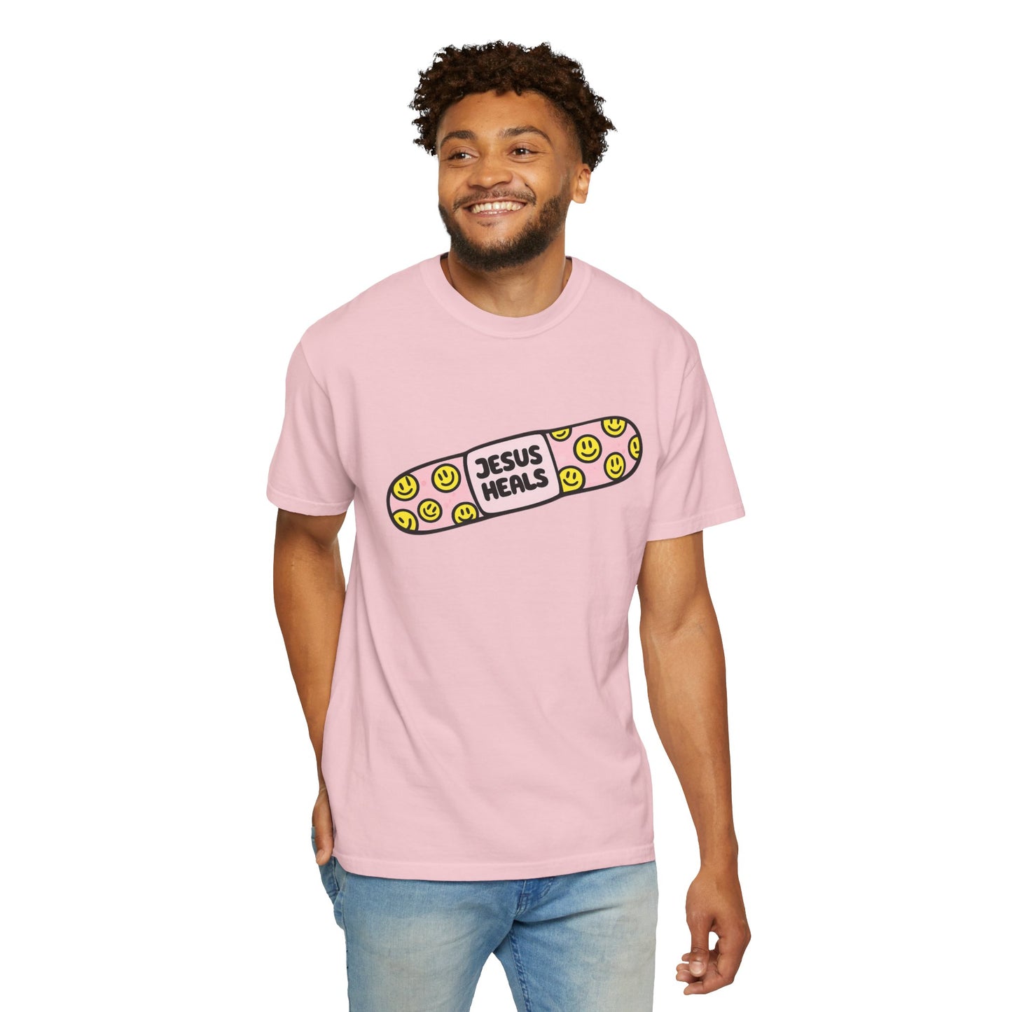 Jesus Heals Bandage T-Shirt — Christian Faith Graphic Tee