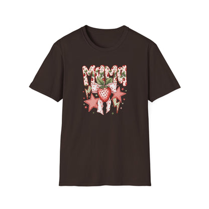 Strawberry Vibes T-Shirt — Retro Stars & Heart Graphic