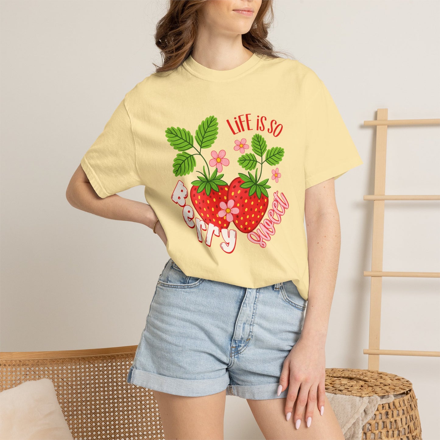 Life Is So Berry Sweet T-Shirt — Cute Strawberry Graphic Tee