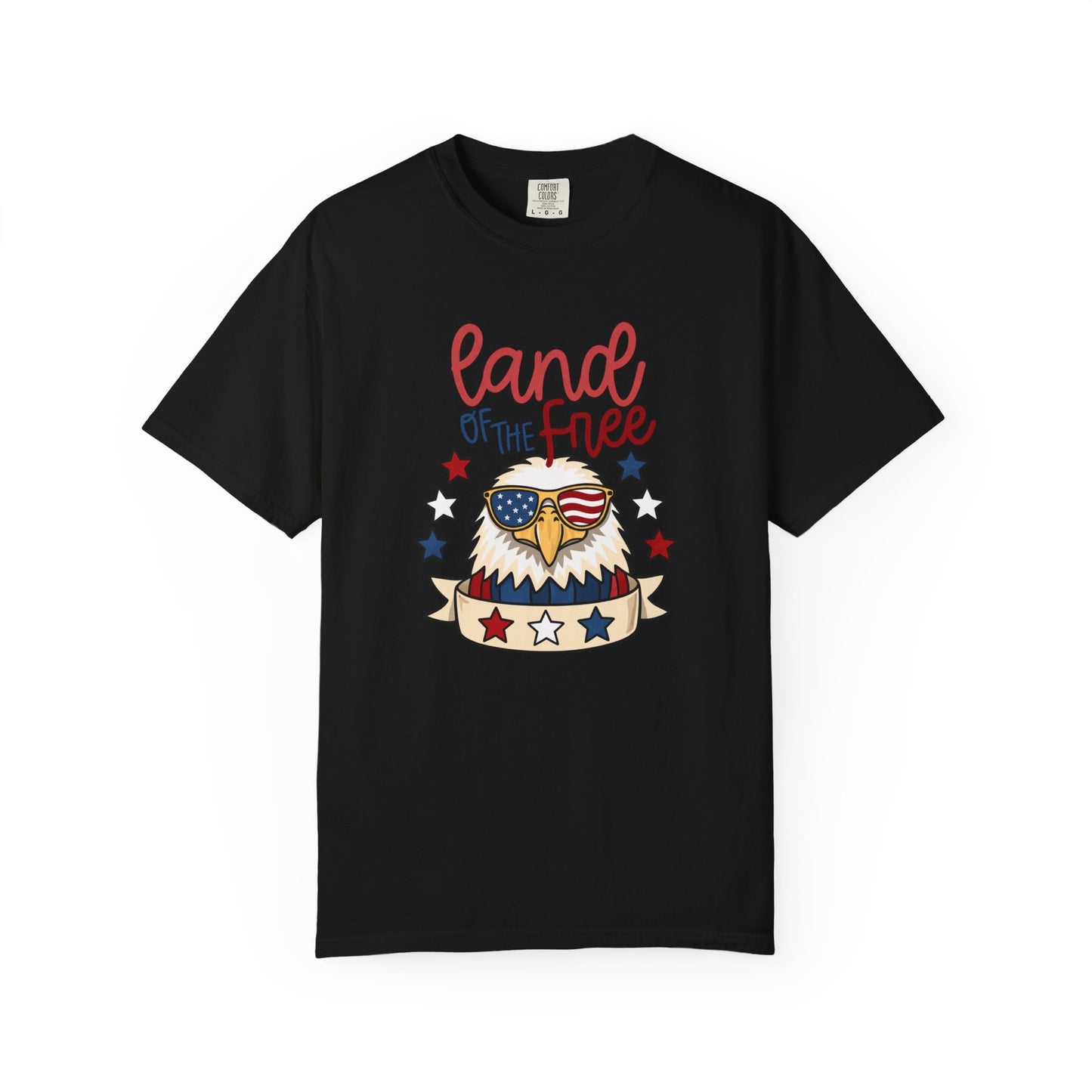 Land of the Free Eagle T-Shirt — Patriotic 4th of July American Flag Design
