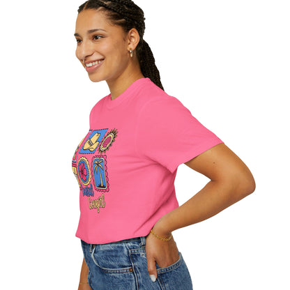 Coastal Cowgirl Graphic T-Shirt — Retro Beach Icons Tee
