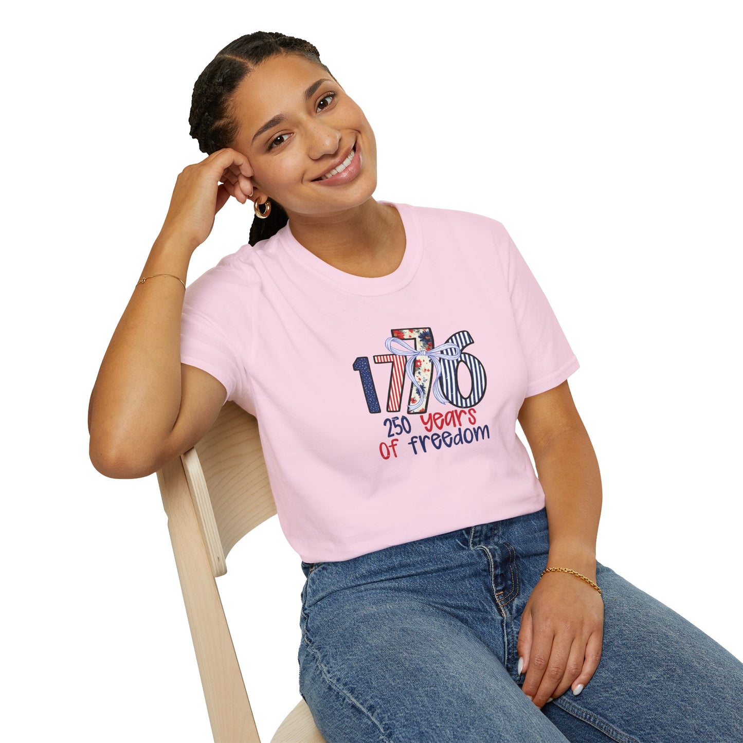 1776 "250 Years of Freedom" T-Shirt — Patriotic Independence Day Tee