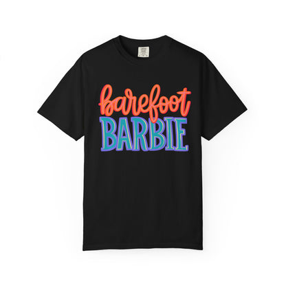 Barefoot Barbie T-Shirt — Retro Colorblock Graphic Tee
